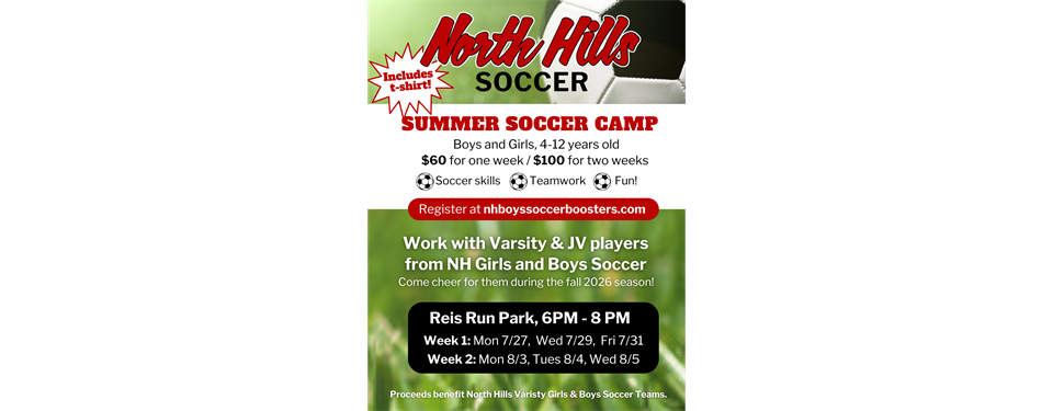 North Hills Summer Youth Soccer Camp